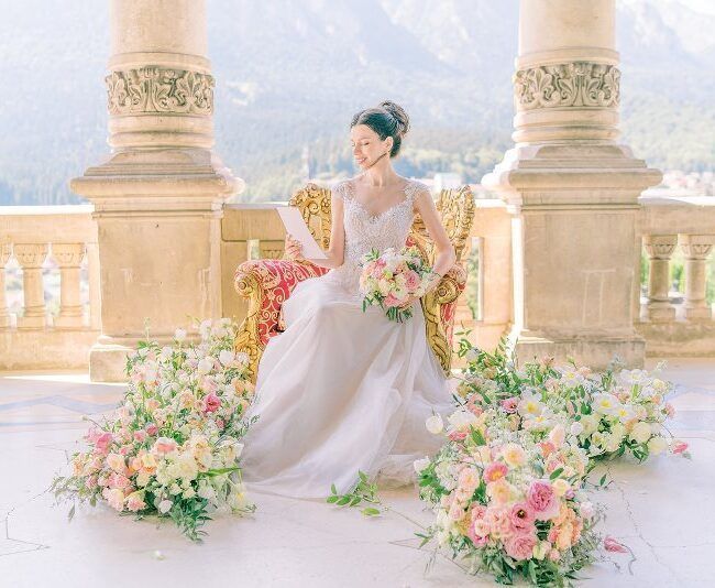 wedding castle romania romantic bridal image